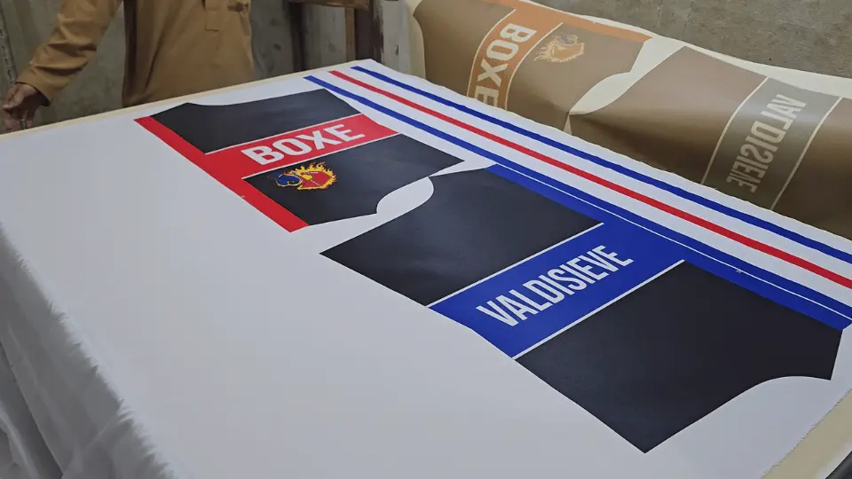 Sublimation printing on satin boxing shorts, custom apparel decoration, Wears For You, Sialkot Pakistan