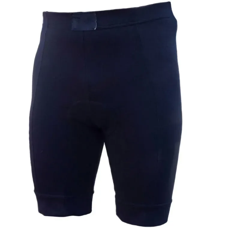 Navy padded cycling shorts with a wide leg gripper, custom cycling shorts and tights, Wears For You, Sialkot Pakistan