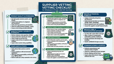 Kilt supplier vetting checklist for sourcing wholesale and private label kilts