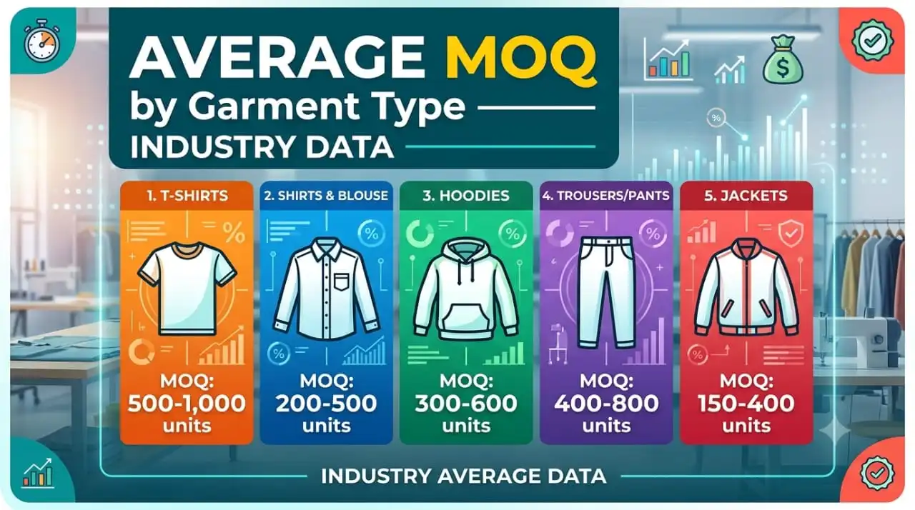MOQ by garment type