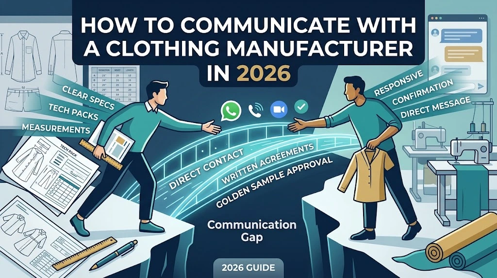 how to communicate with a clothing manufacturer