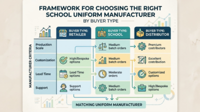 Framework for choosing the right school uniform manufacturer by buyer type
